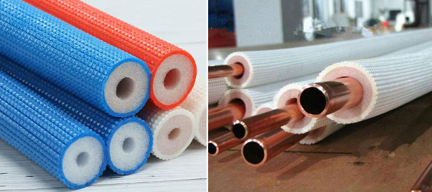 tuberías de aire acondicionado, tuberías de calefacción por suelo radiante, tuberías solares y otras aplicaciones similares.