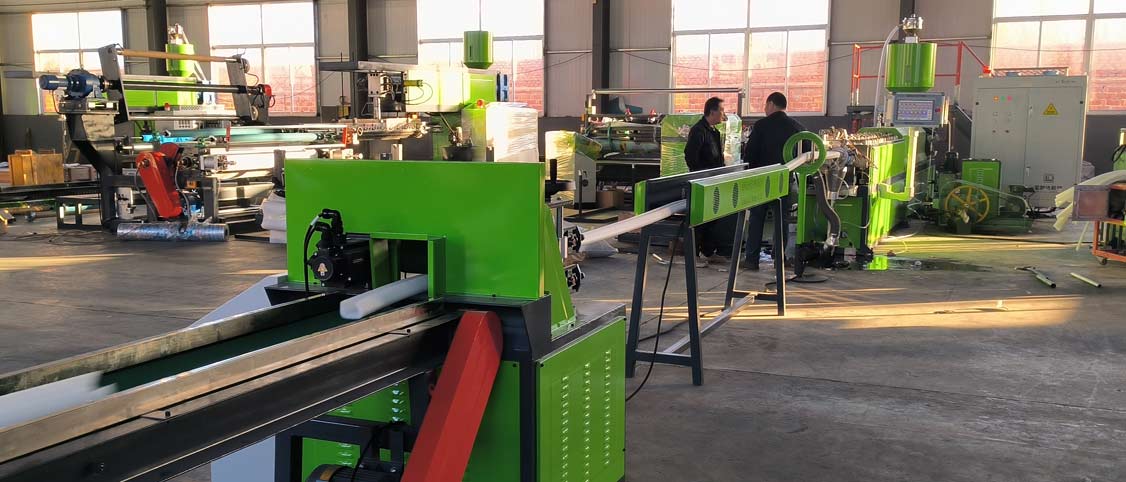 línea de extrusión de perfiles EPE(extrusora de espuma EPE para tubos y varillas)